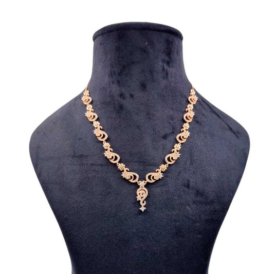 Silver Helios' golden rays neck chain for women
