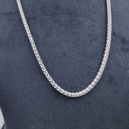 Athena Shield bearer Silver Neck Chain For Men