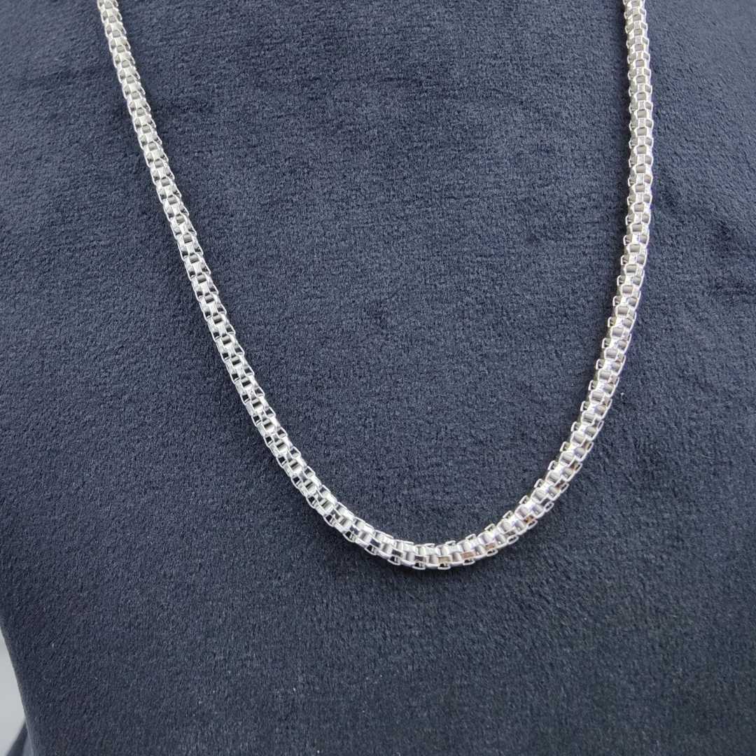 Athena Shield bearer Silver Neck Chain For Men