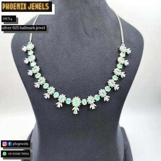 Silver divine dazzle necklace for women